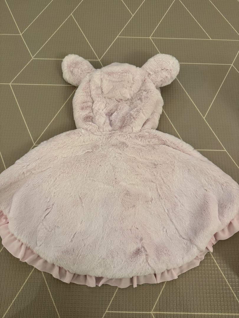 【新品】mezzo piano　メゾピアノ　うさ耳フリルリボン　ケープ　セット