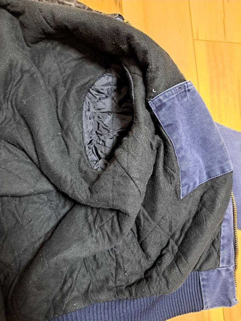 Carhartt フェード　ネイビー サンタフェジャケット　L ナス紺