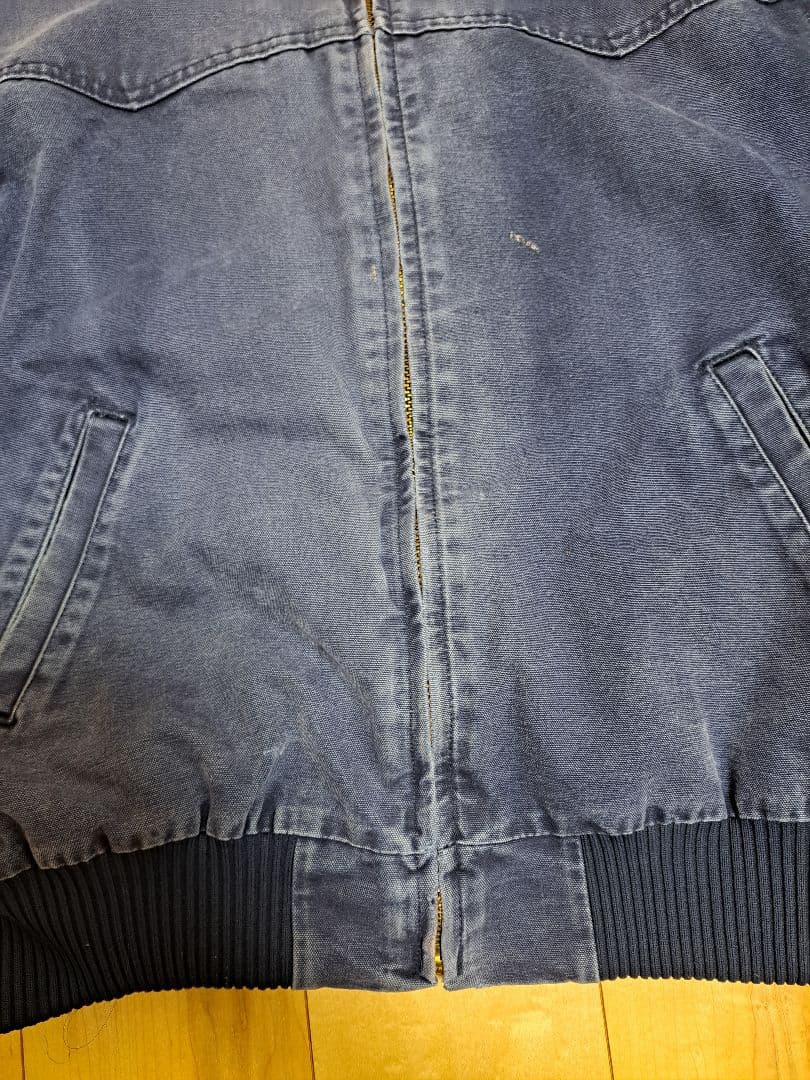 Carhartt フェード　ネイビー サンタフェジャケット　L ナス紺