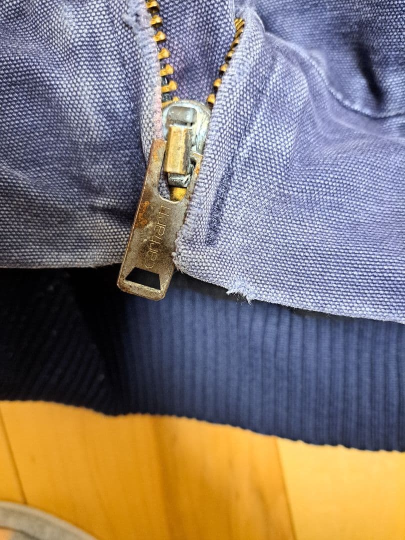 Carhartt フェード　ネイビー サンタフェジャケット　L ナス紺