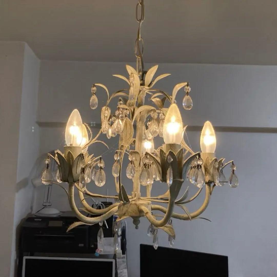 ローラアシュレイ　シャンデリア　5灯