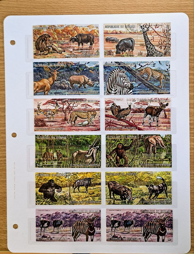 外国 切手 BURUNDI 1971年 野生動物 2連12点 【注文消】 - メルカリ