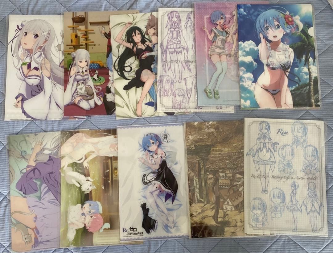 リゼロ　クリアファイル　ゼロから始める異世界生活　エミリア　レム　グッズ グッズ-クリアファイル】Re:ゼロから始める異世界生活 クリアファイル