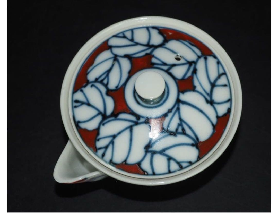 送料無料 京焼 七甫造 色絵青花玉露茶器揃 小振り・手描き・精巧作り