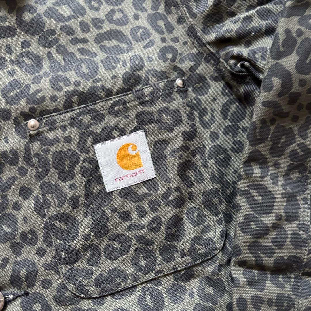 D*H様 未着用 Carhartt ヒョウ柄　ワークジャケット M 日本正規品