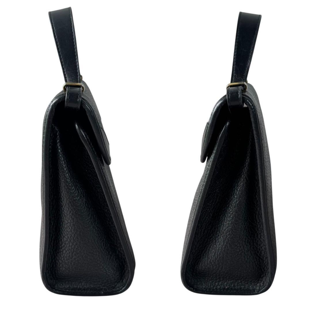 クリスチャンディオール　ハンドバッグ　レザー　ブラック