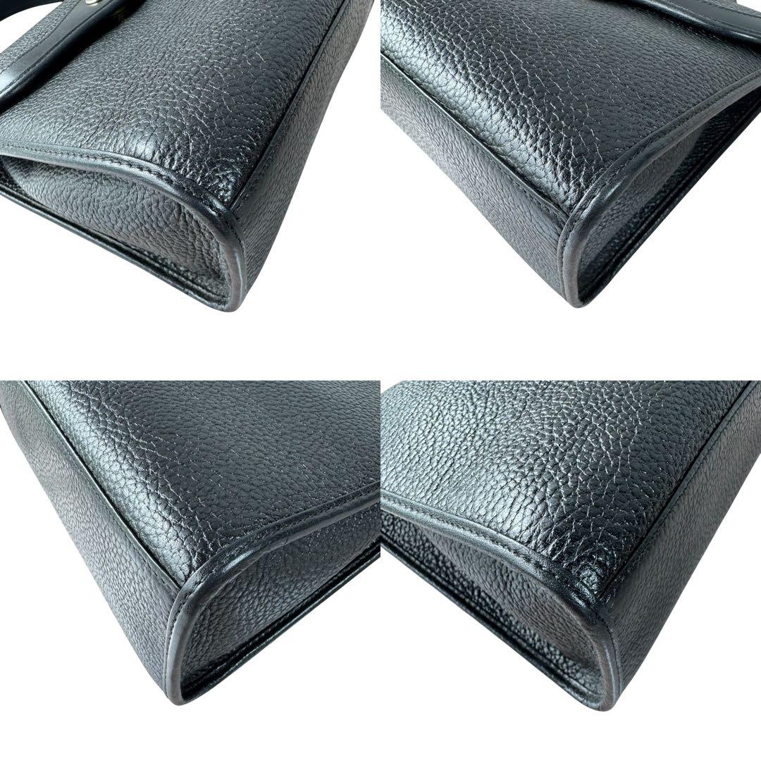 クリスチャンディオール　ハンドバッグ　レザー　ブラック