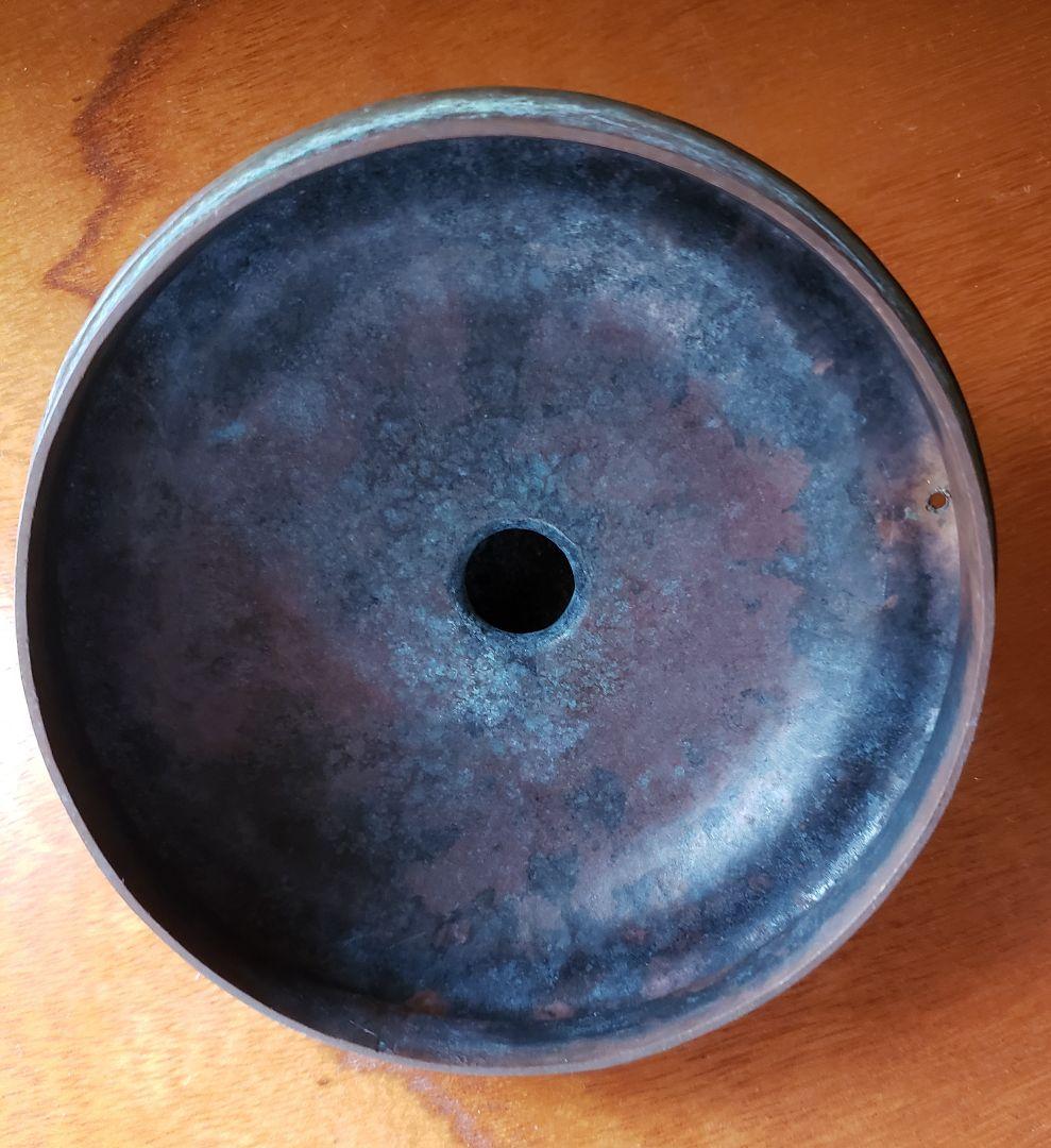 No216 大正・昭和期の 虎に不二図 の銅製 やかん(水注)