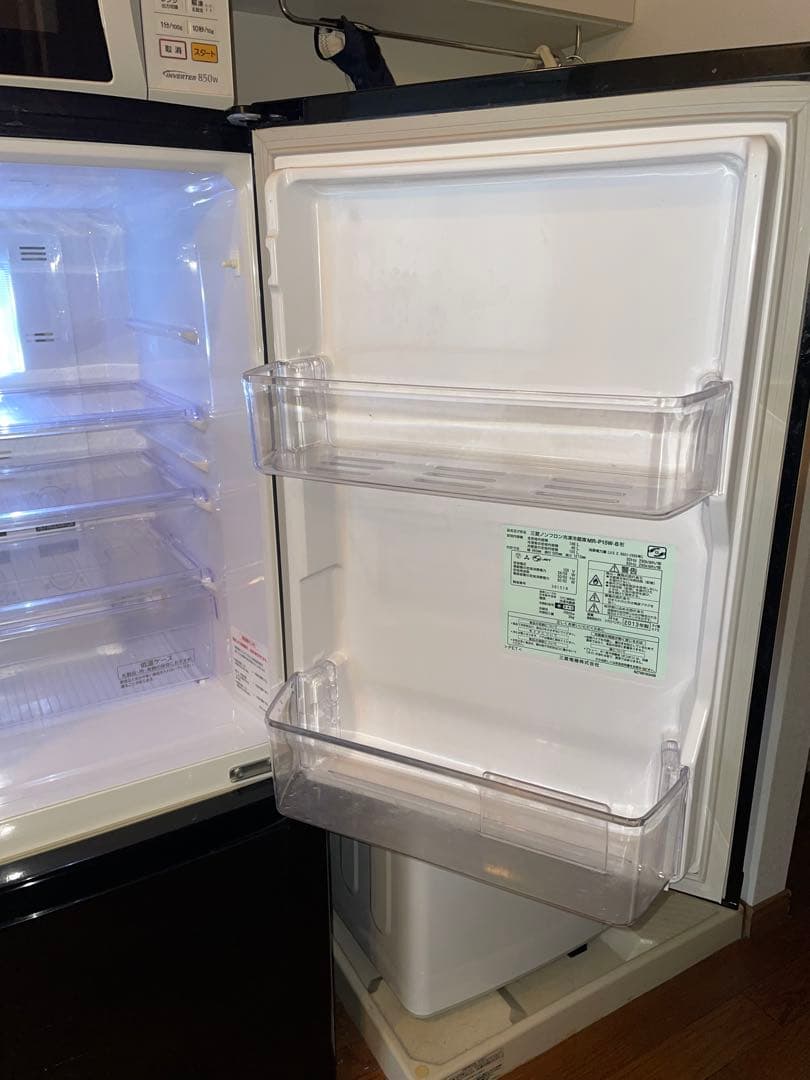 三菱 2ドア冷蔵庫 146L（MR-P15W-B）/ 2013年製
