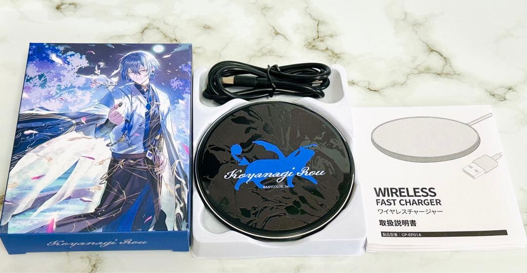 雪 様 にじさんじ 小柳ロウ コラボ イヤホン ワイヤレス充電 ケ ス 3点