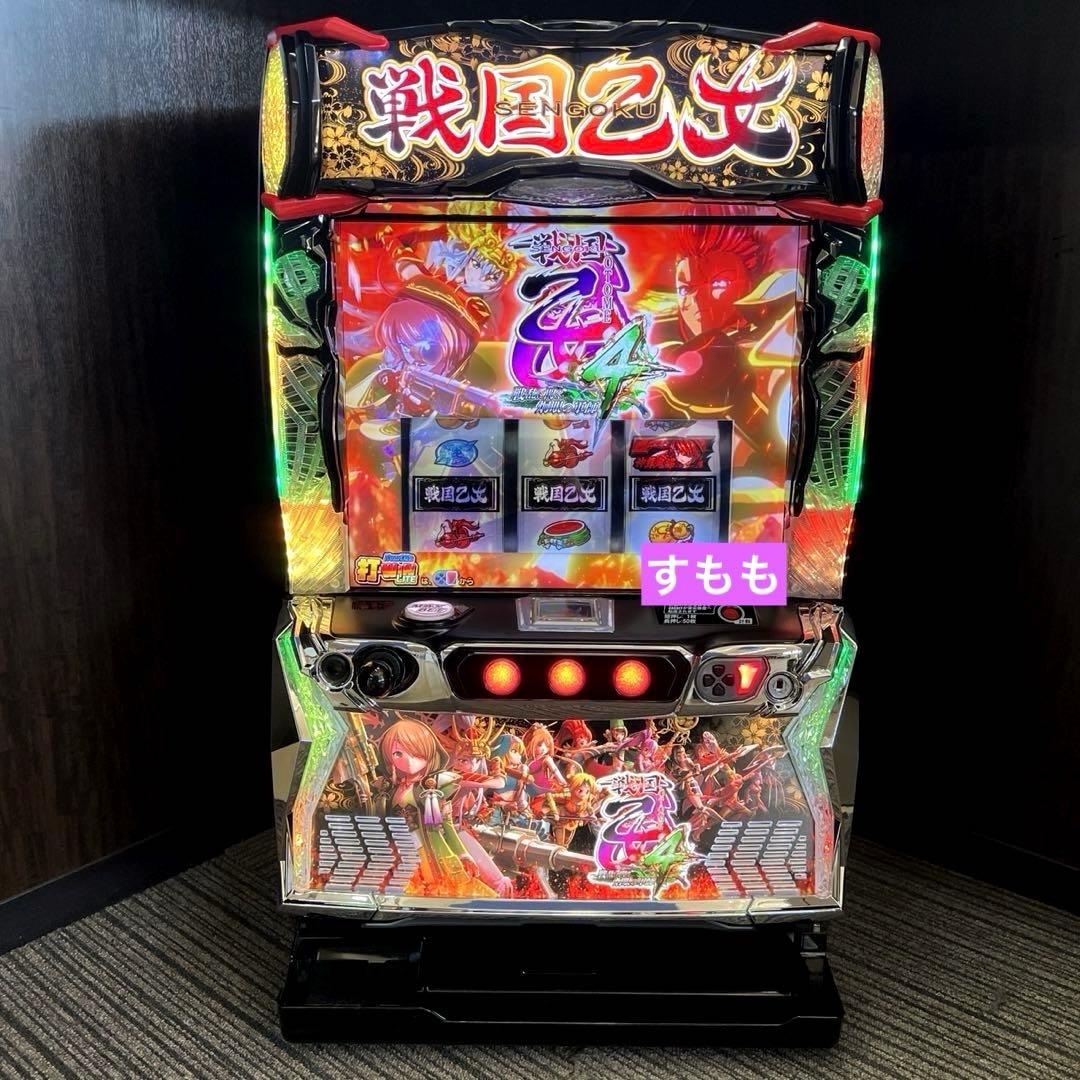 パチスロ実機 戦国乙女4 戦乱に閃く炯眼の軍師 オートスマスロユニット付