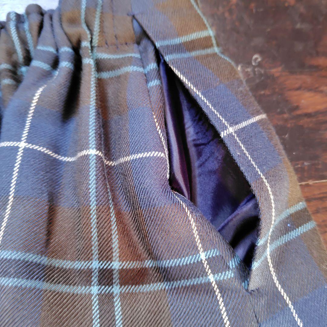 美品　荻窪七里　チェックスカート　秋冬　150