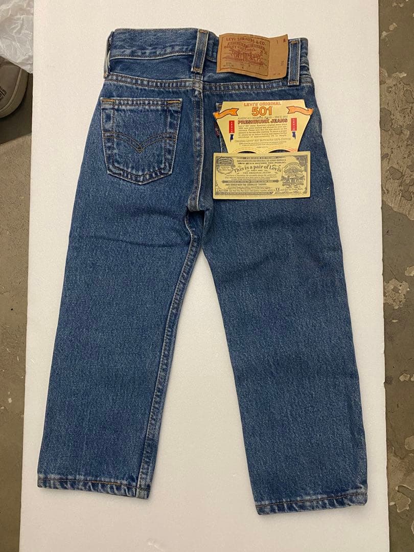 90s Levi's 501 USAキッズデニム／デットストック新品 ビンテージ 90s
