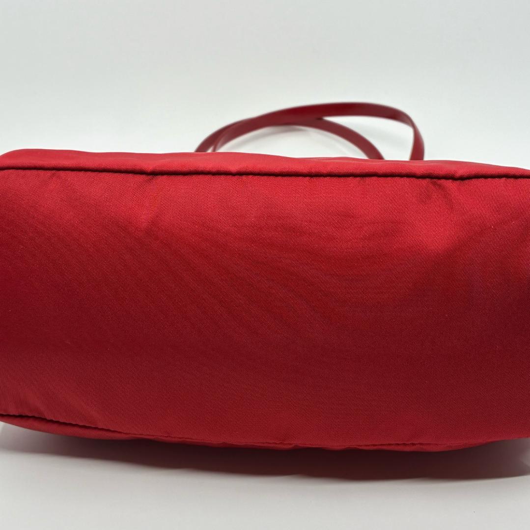 PRADA プラダ ナイロン ハンドバッグ 赤 レッド A1355A1
