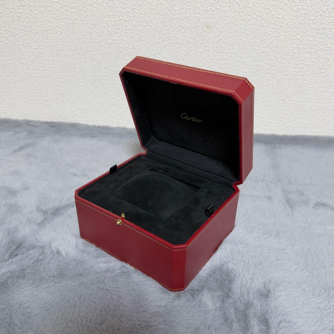 極美品】Cartier 空箱 ボックス 赤 時計 ウォッチ スエード 外箱付き