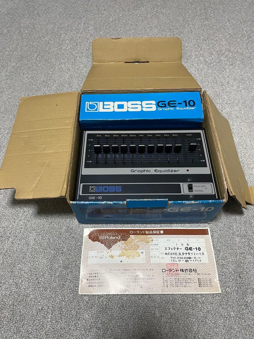 【ジャンク】BOSS GE-10 グラフィックイコライザー Roland