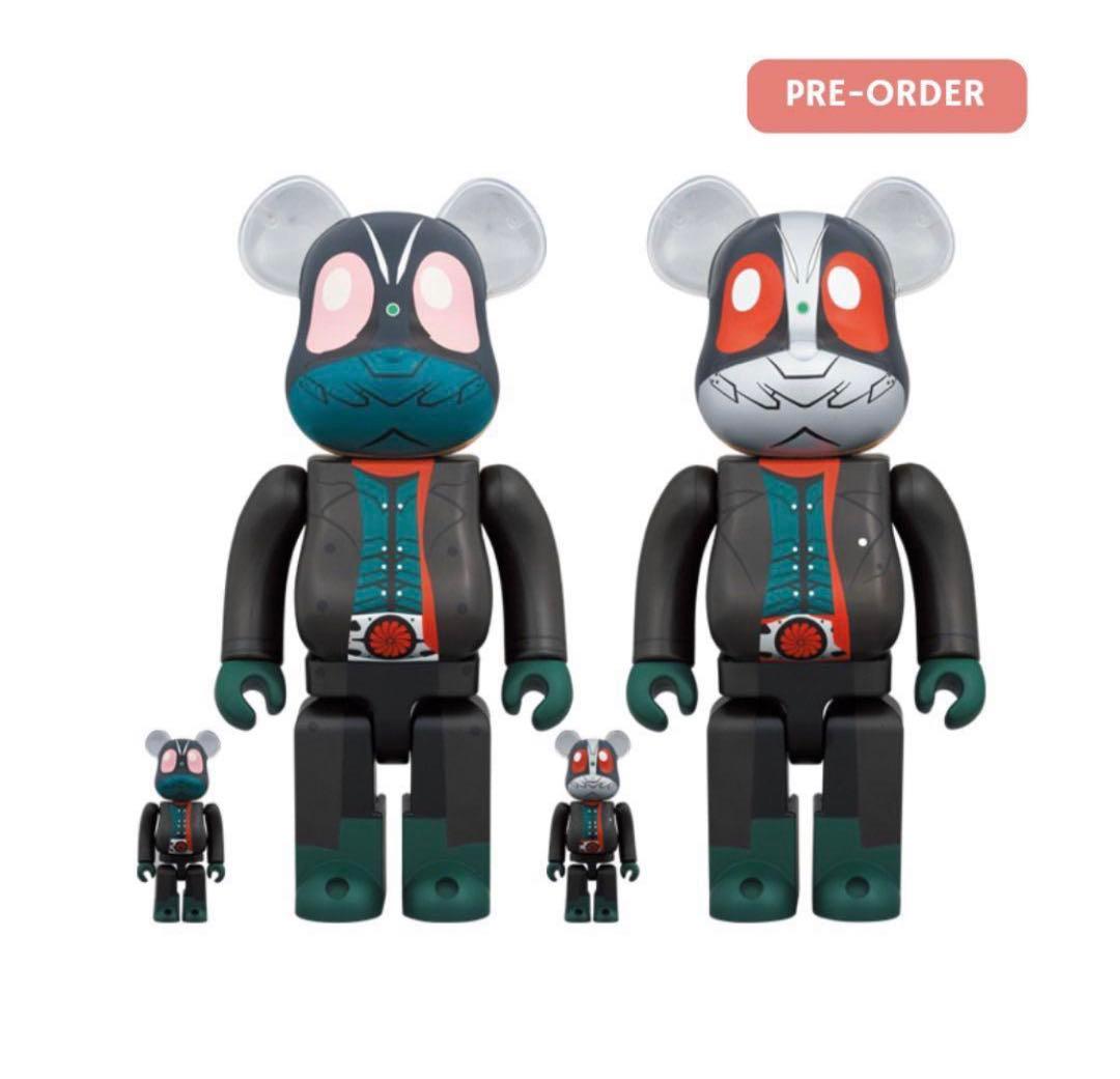 BE@RBRICK 仮面ライダー&第2号 100％ & 400％ 2点セット - メルカリ