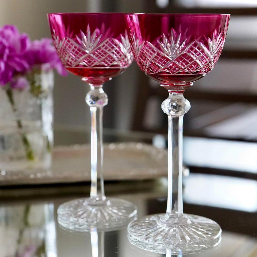 バカラグラスオールドバカラ2脚コレクションアンティークヴィンテージ