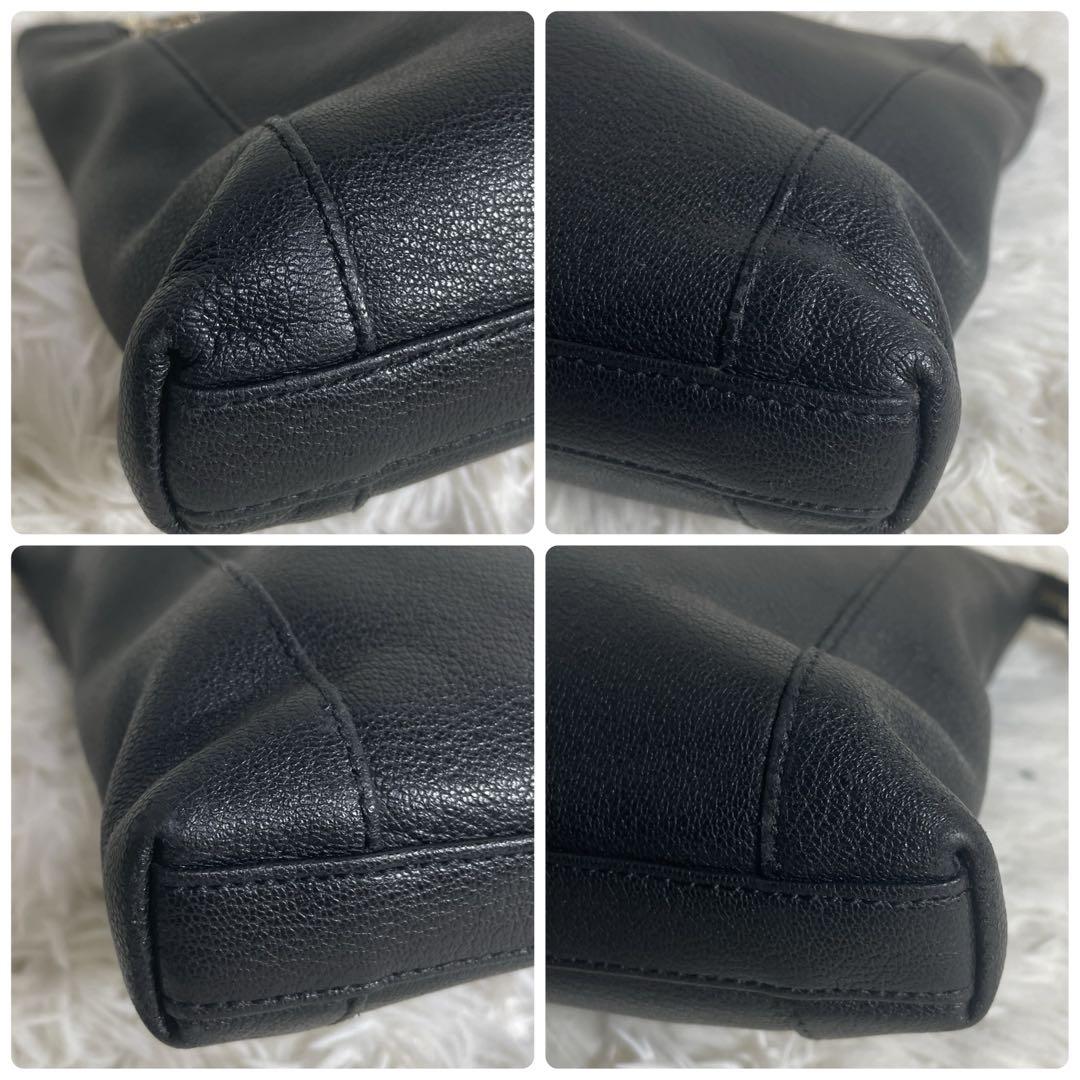 ポールスミス ショルダーバッグ 2way セカンドバッグ レザー ブラック 黒