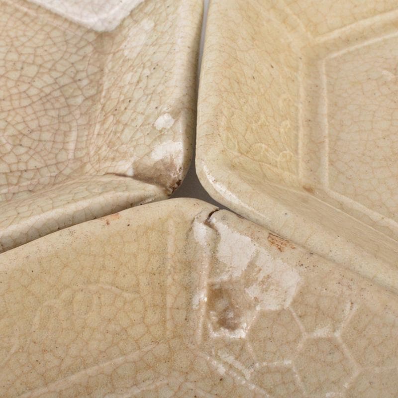 中国 南宋 官窯 氷裂漢字文 六角皿 手塩皿 小皿 6客まとめて