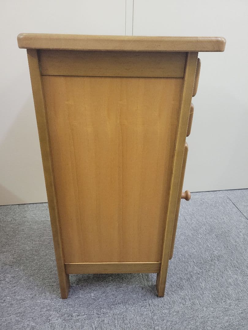 カリモク Karimoku 電話台 FAX台 花台 二段引き出し