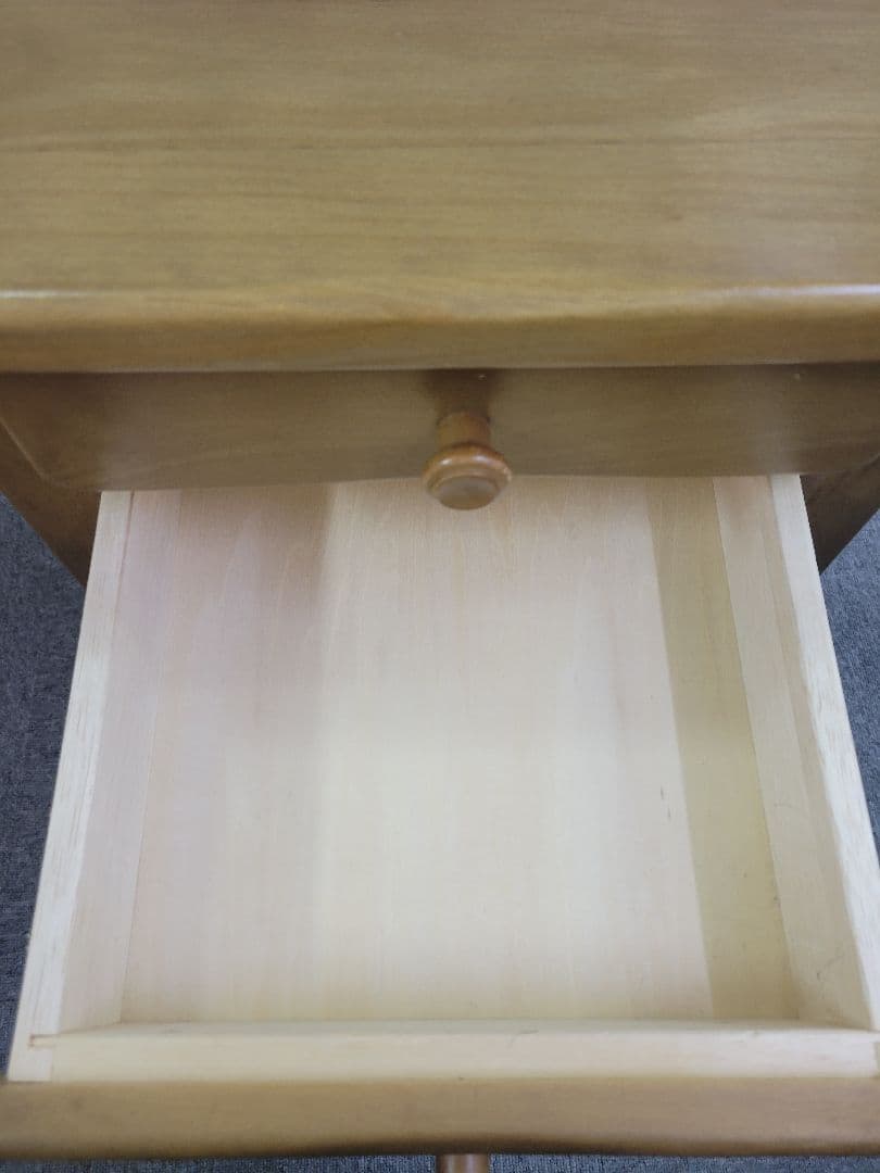 カリモク Karimoku 電話台 FAX台 花台 二段引き出し