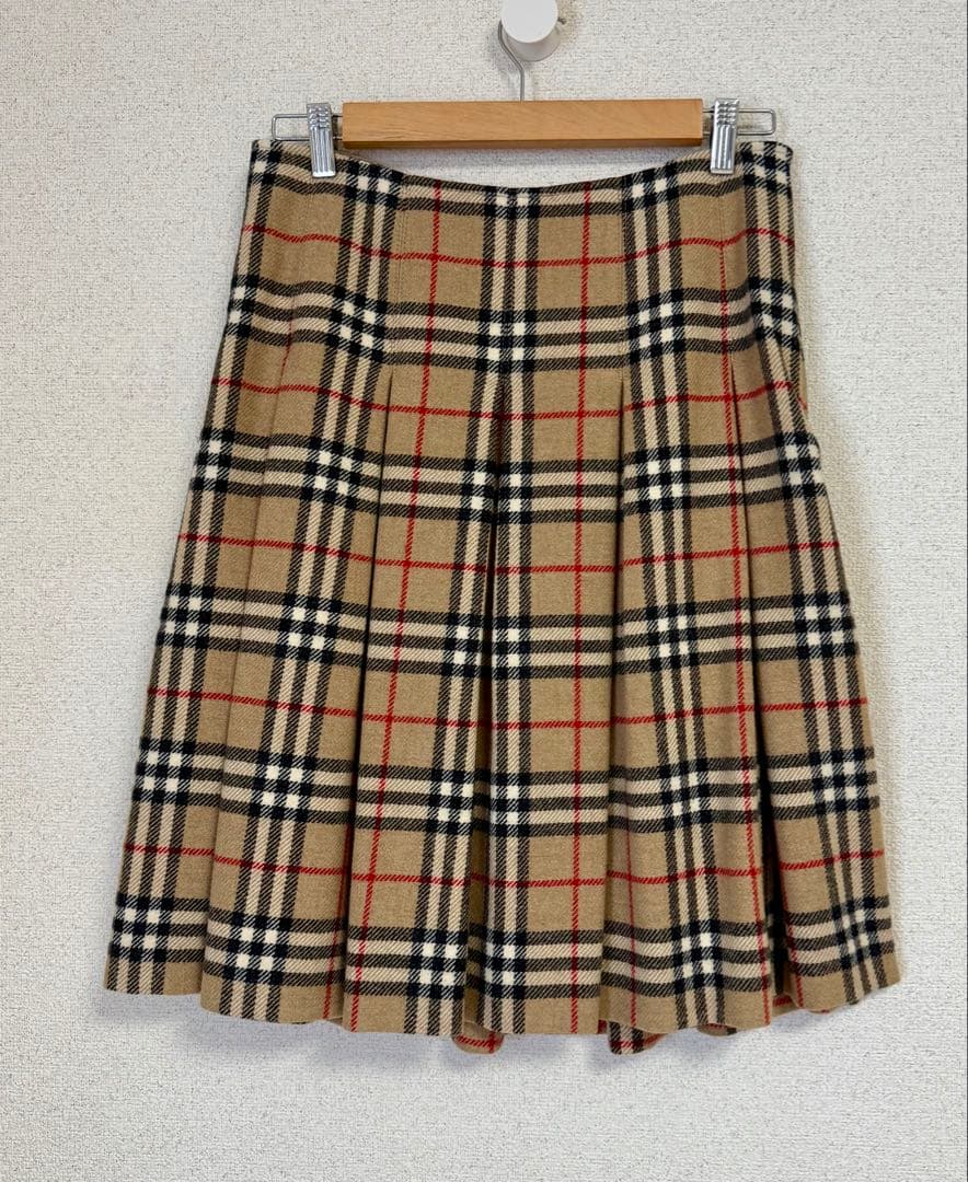 バーバリー　BURBERRY　LONDON アルパカスカート　ノバチェック　40