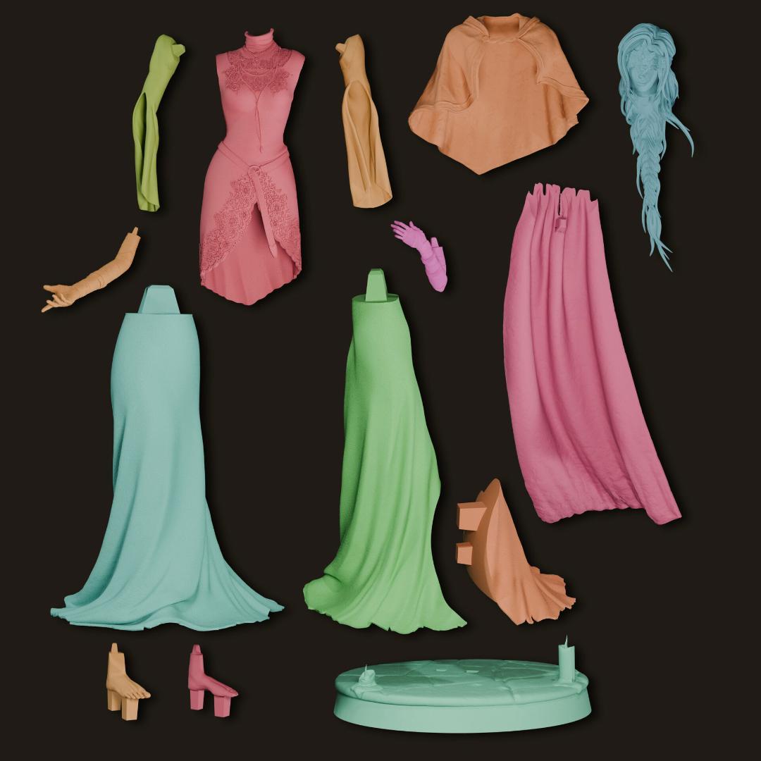 火防女 DARK SOULS 1/10 未塗装未組立 フィギュア ガレージキット