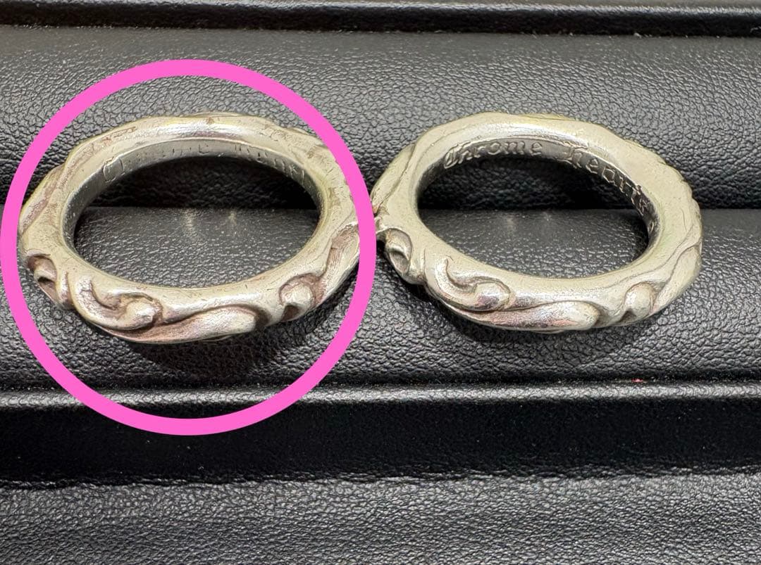 CHROME HEARTS クロムハーツ リング　指輪　スクロールバンドリング