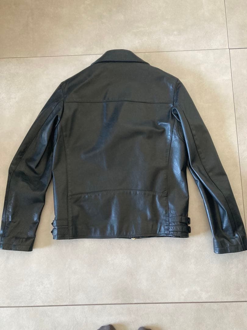 チンクアンタ レザージャケット ライダース 48 CINQUANT ホース 黒 50