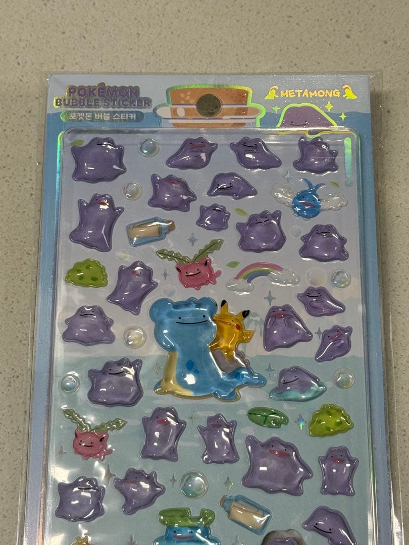 韓国限定 メタモン ボンボンドロップシール ポップアップ ポケモン