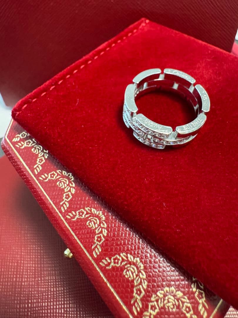 マイヨン パンテール リング 3連 セミパヴェ