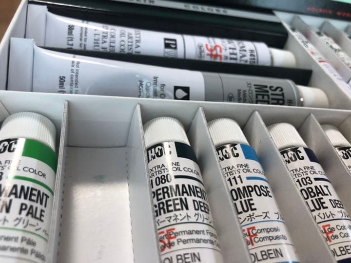 ホルベイン　油絵具デラックスセット