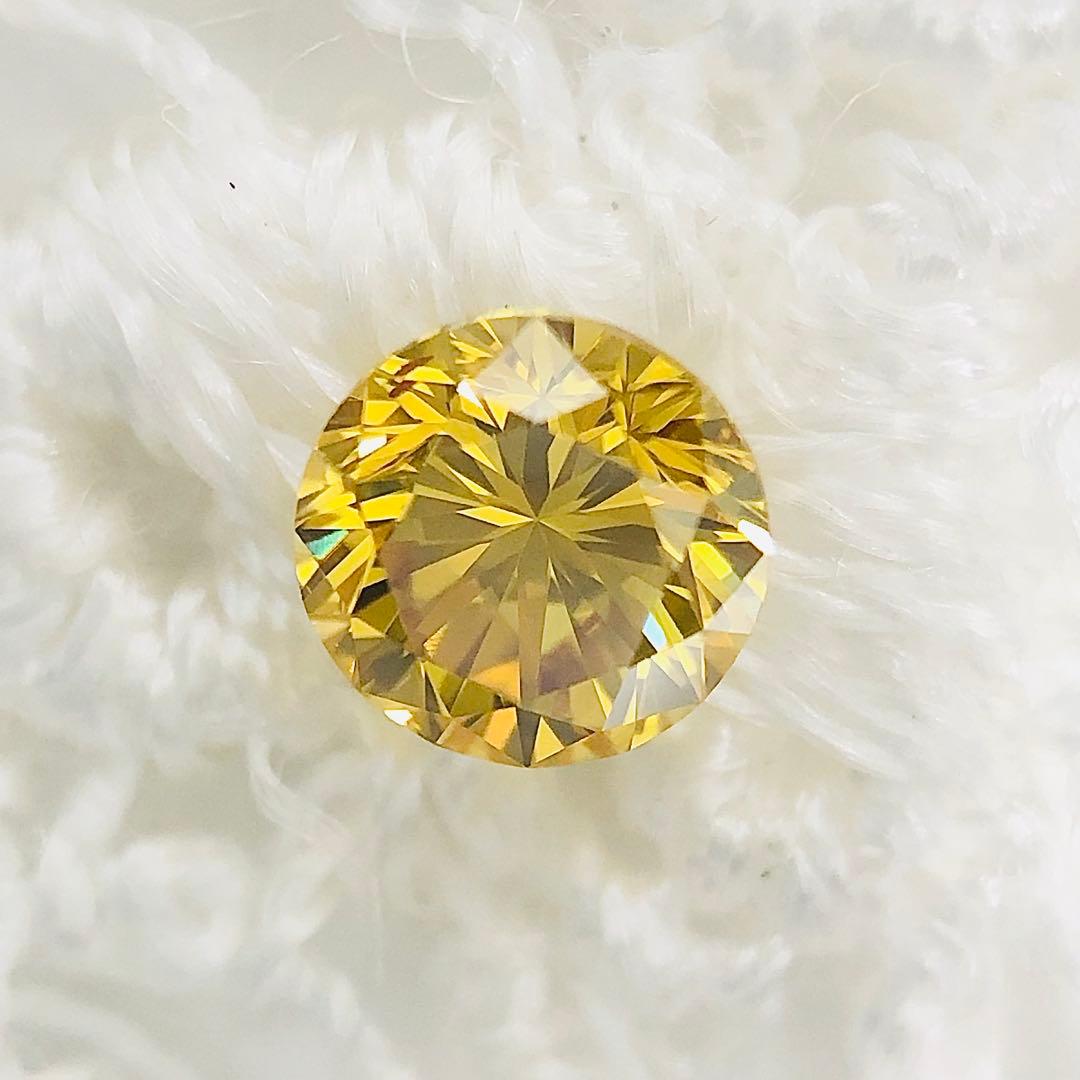 0.258ct F.D. Orangy Yellow SI-1 イエローダイヤ