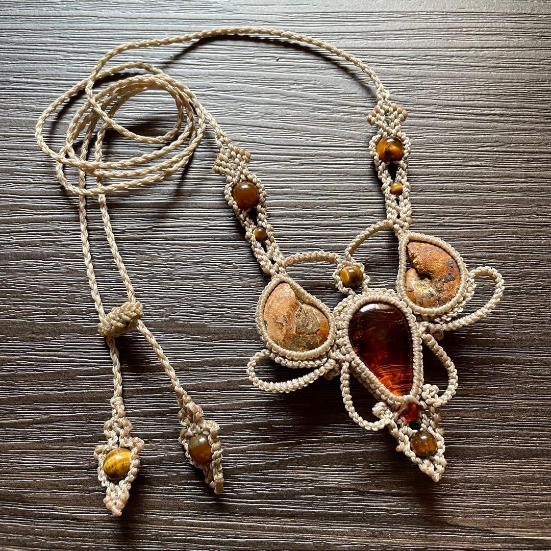 まるぺこ。。様 専用 マクラメ編みペンダント4点