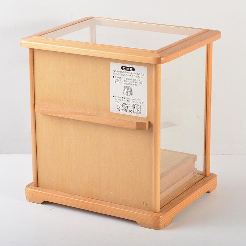 筑前博多人形 能人形 国崎正行作 熊野 台・札・ガラスケース付 C 5405A