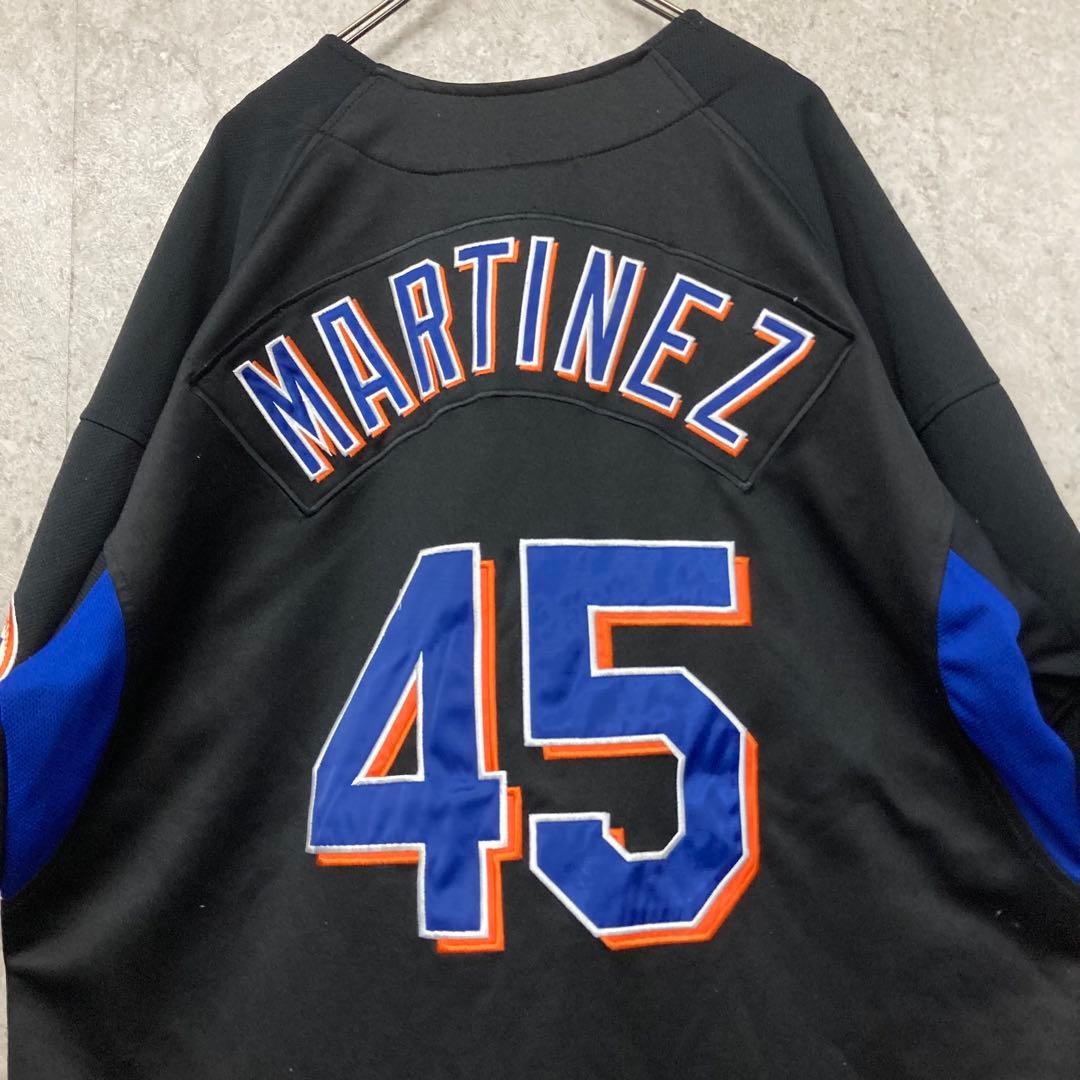 レア《ナイキ》MLBメッツ刺繍ベースボールシャツ/メンズL