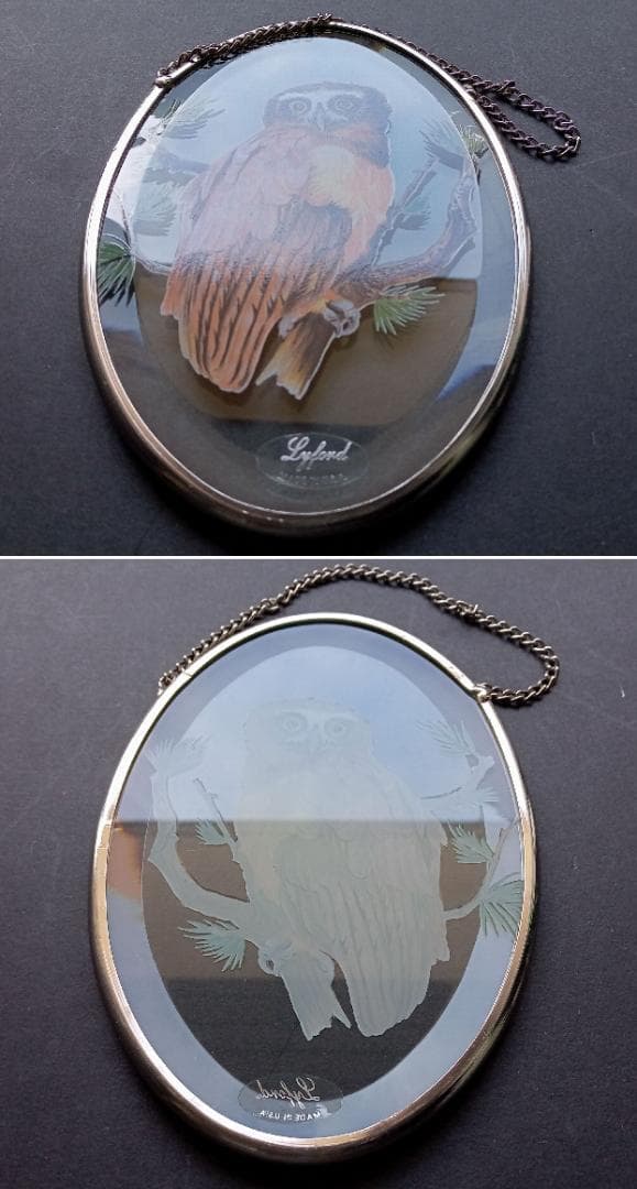 ライフォード社ステンドグラス ふくろう 梟フクロウ /グラスマスターズ