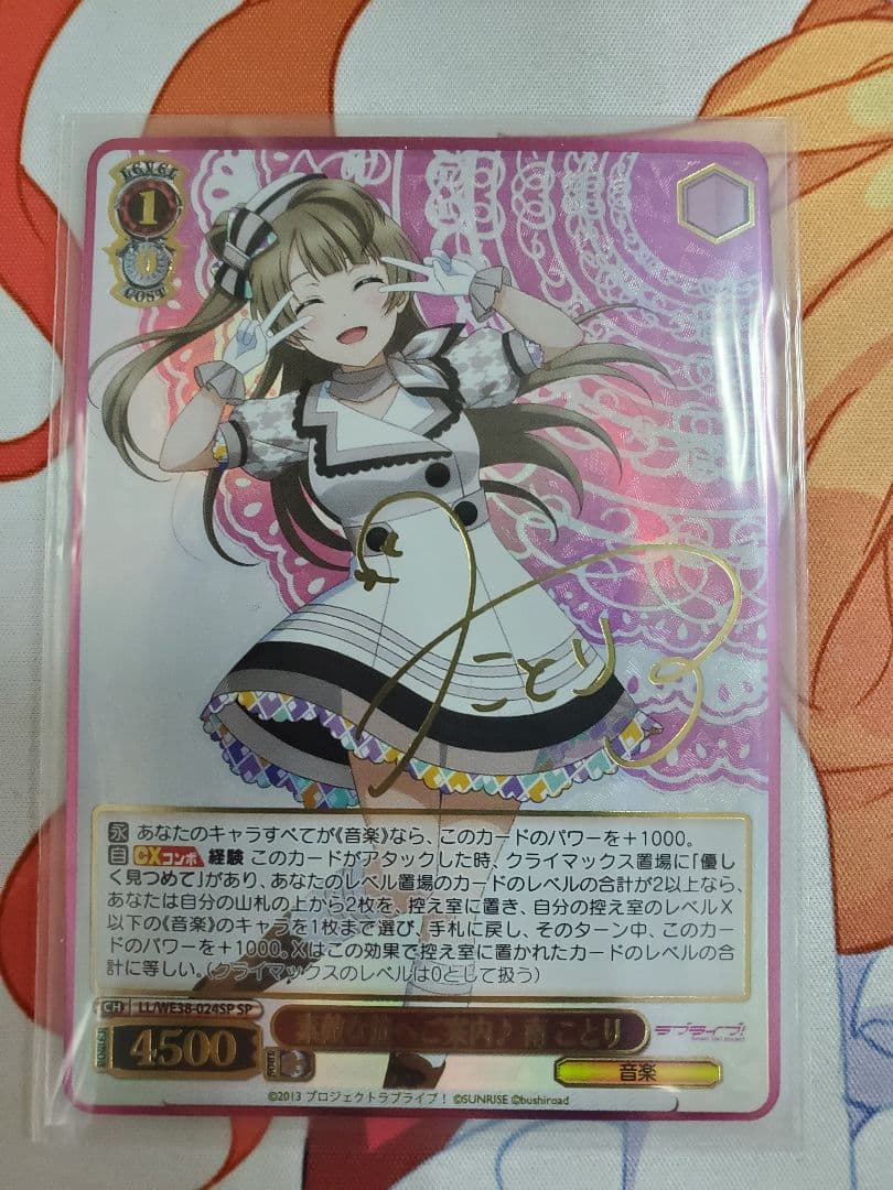 WS 素敵な旅へご案内♪ 南 ことり SP サイン ラブライブ！ 素敵な