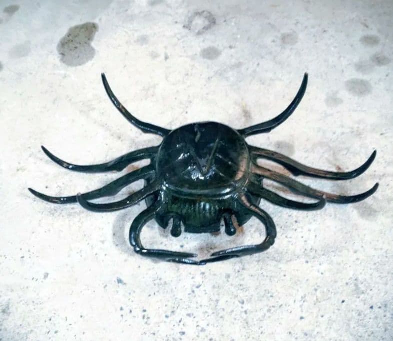 希少 骨董品 アンティーク 茶道 真鍮 銅 カニ 昭和レトロ 置物 仏像 文鎮