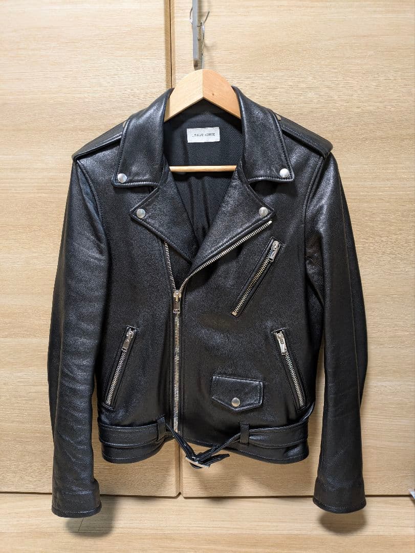 LITHIUM HOMME ラムレザー ダブルライダース ジャケット