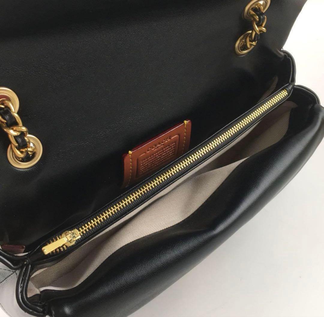 【新品】COACH タビー ショルダー バッグ 26・キルティング　ゴールド