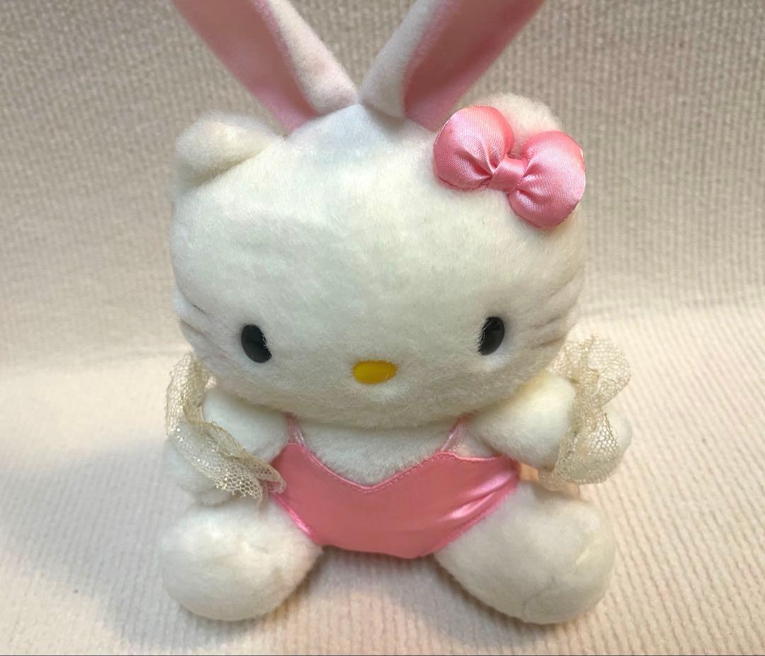 激レア·美品☆キティ バニーガール ウサギ ぬいぐるみ マスコット 1998年