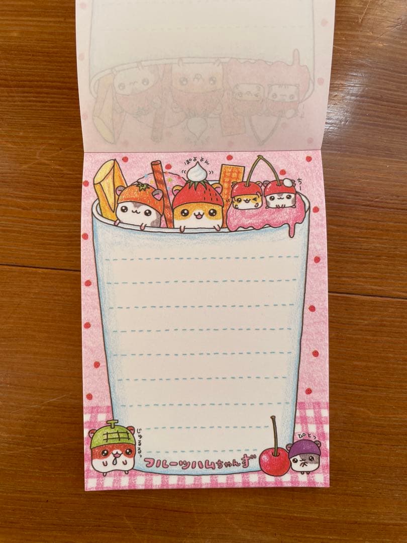 平成 レトロ フルーツハムちゃんず メモ帳 - メルカリ