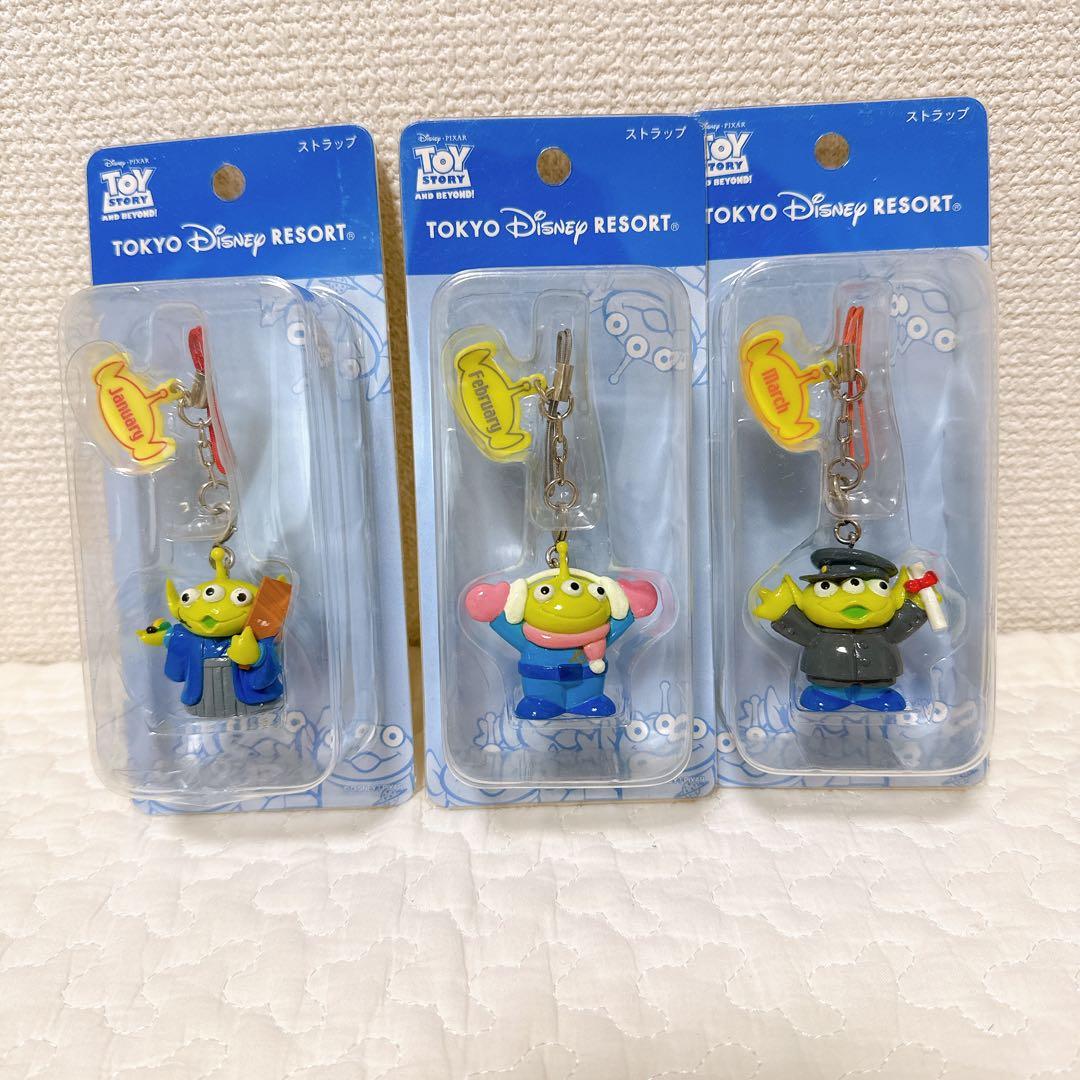 トイ・ストーリー リトルグリーンメン　マンスリーストラップ　12個セット