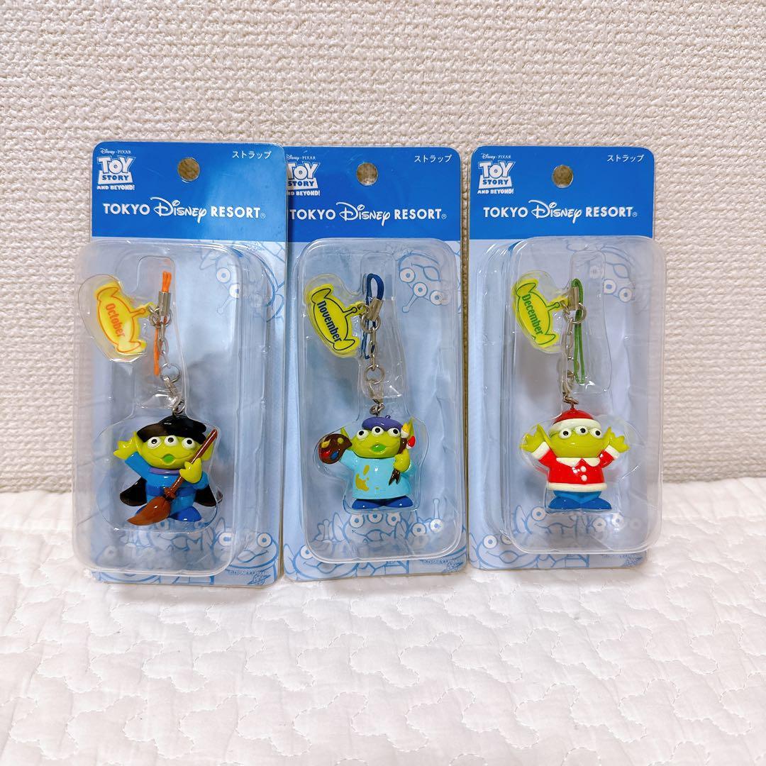 トイ・ストーリー リトルグリーンメン　マンスリーストラップ　12個セット