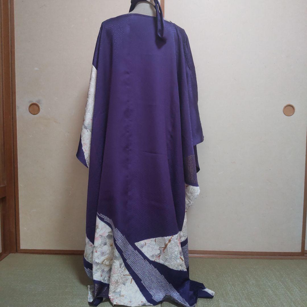 正絹 絞り振袖 着物リメイク ロングドレス セミオーダー