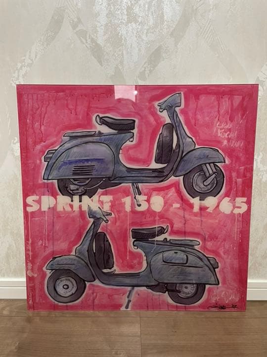 SPRINT 150 - 1965 バイクアートアートパネル ベスパ
