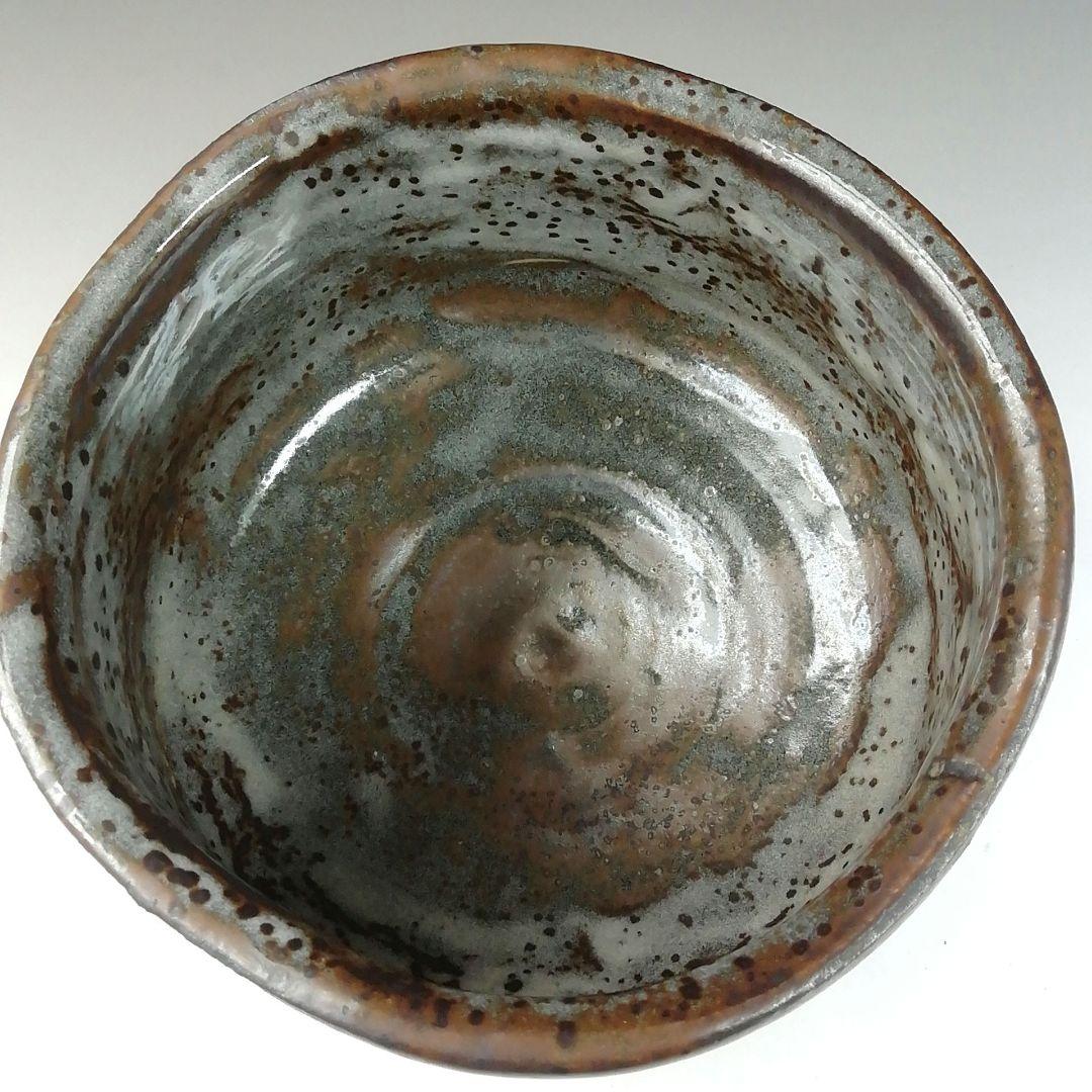 T450 茶碗 『鼡志野 桐紋』『笠原窯 水野二郎 造』『禅海書付』共