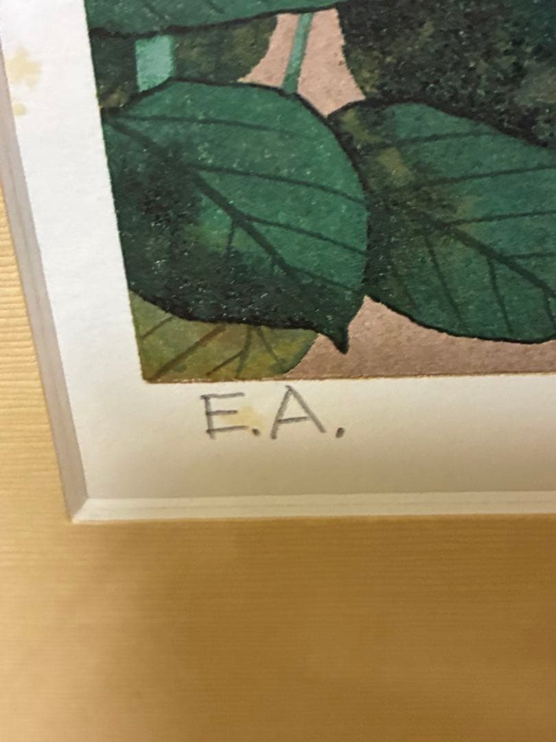 牧進作 オカメインコとバラのシルクスクリーン ［あいあい］EA版